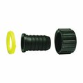 Green Leaf Fitting Hose 3Piece Barb 3/8In B 3438 W P